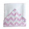 Toalha de Banho para Bebê Fralda Com Capuz Soho Chevron Rosa