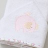 Toalha de Banho para Bebê Felpuda Revestida Lolli Animaizinhos Floral