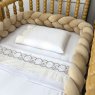 Trança Protetora de Berço e Cama Plush Bege