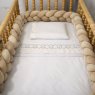Trança Protetora de Berço e Cama Plush Bege