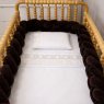 Trança Protetora de Berço e Cama Plush Marrom