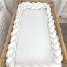 Trança Protetora de Berço e Cama Percal 400 Fios Branco