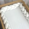 Trança Protetora de Berço e Cama Percal 400 Fios Branco