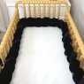 Trança Protetora de Berço e Cama Plush Preto