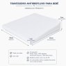 Travesseiro Antirrefluxo para Bebê (36cm x 30cm x 7cm x 1cm)