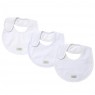 Trio de Babadores para Bebê Kingdom Branco, 3 peças