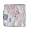 Trio Boquinhas Felpa para Bebê Patchwork Rosa