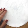 Vira Manta para Bebê Fustão Paris Branca